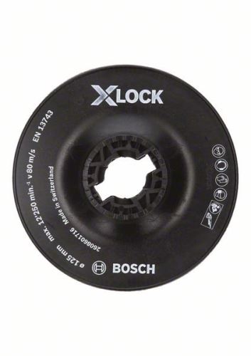 BOSCH X-LOCK Trägerplatte, grob 125 mm, 12.500 U/min 2608601716