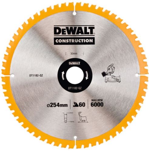 DeWALT CONSTRUCTION Sägeblatt, 305 x 30 mm, 80 Zähne DT1184