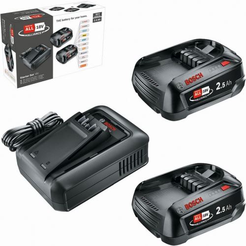 BOSCH Starterkit 18 V (2× 2,5 Ah + AL 18V-44) 1600A031T5