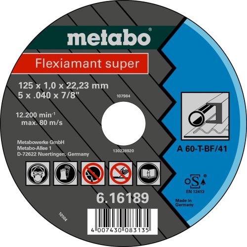 METABO Trennscheibe - Stahl-FLEXIAMANT SUPER 115x1,0x22,2 616188000