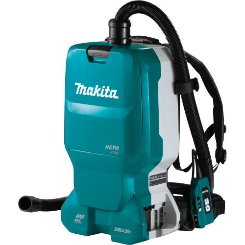 MAKITA Akku-Rucksackstaubsauger mit AWS Li-ion LXT 2x18V, ohne Akku DVC665ZU