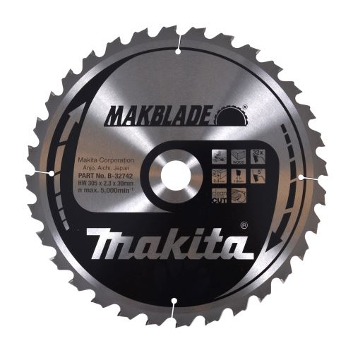 MAKITA Holzsägeblatt MAKBLADE 305x2,3x30 mm 32 Zähne B-32742