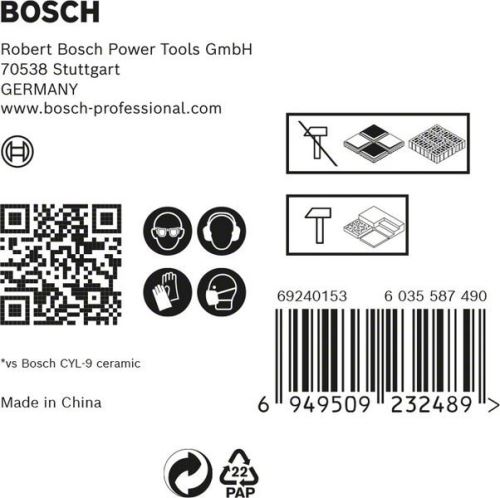 BOSCH EXPERT 5 Stück HEX-9HardCeramic 5/6/8+CYL-3 6/6 2608900596