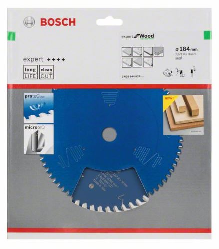 BOSCH Sägeblatt Expert für Holz 184 x 16 x 2,6 mm, 56 2608644037