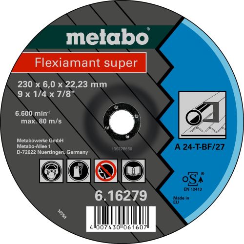 METABO Schleifscheibe - Stahl, Legierung 150x6x22,2 mm 616487000