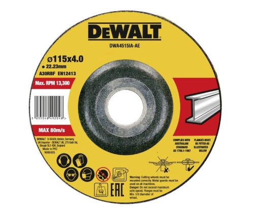 DeWALT Metalltrennscheibe 115 x 4 x 22,23 mm DWA4515IA