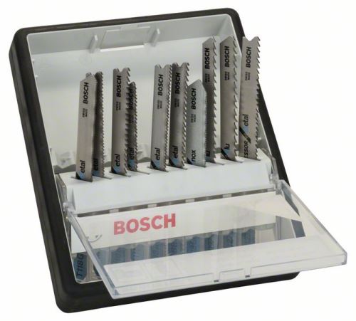 BOSCH 10-teiliges Sägeblatt-Set Robust Line Metal Expert, mit Schaft TT 118 G; T 118 A; T 118 B; T 118 EOF; T 118 AF; T 118 BF; T 118 GFS; T 227 D; T 127 D; T 123 X 2607010541