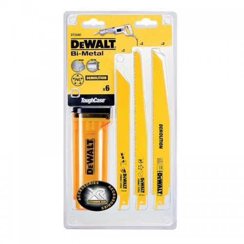 DeWALT Sägeblatt-Set für Holz und Metall im Aufbewahrungskoffer (6 Stück) DT2440L