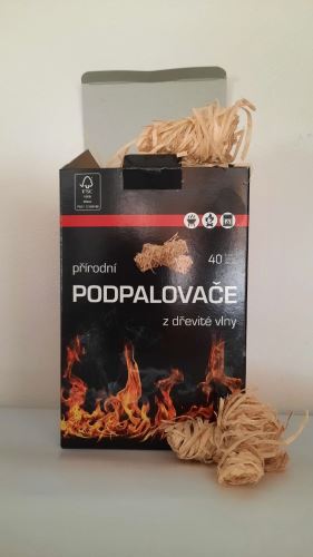 PEMADO Holzwolle Feuerstarter (200 Stück pro Packung) FSC200