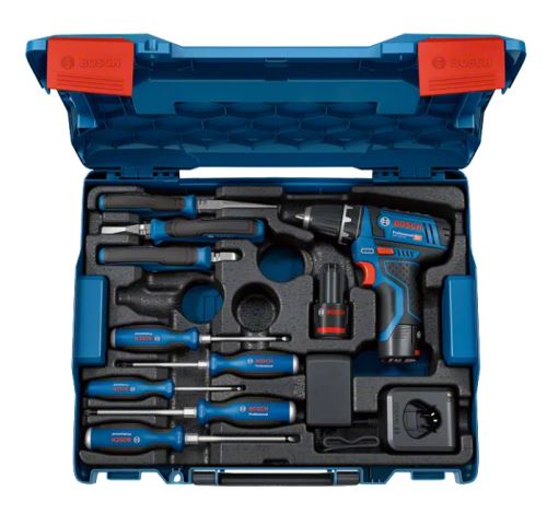 BOSCH GSR 12V-15 Combo Kit und Handwerkzeug 060186810R