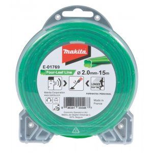 MAKITA Schnur Nylon 2,0 mm, grün, 15 m, speziell für Akkumaschinen E-01769