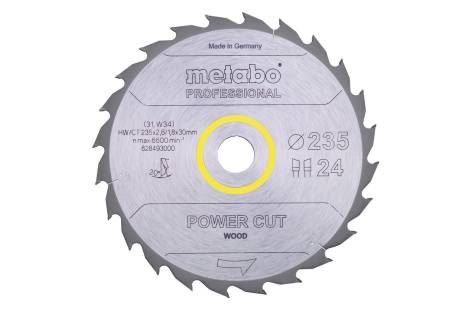 METABO Sägeblatt „Power Cut Holz – Profi“, 315 x 30 mm, 24 Zähne, 20° 628016000