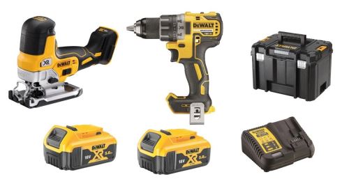 Dewalt Akku-Werkzeuge im Set (DCD791+DCS335) DCK298P2T