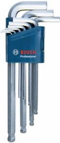 Bosch Inbusschlüssel Inbusschlüssel 9 Stück 1600A01TH5