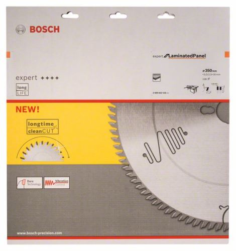 BOSCH Sägeblatt Expert für Schichtstoffplatte 350 x 30 x 3,5 mm, 108 2608642518