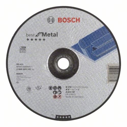 BOSCH Profiltrennscheibe Best for Metal A 30 V BF, 230 mm, 2,5 mm 2608603531