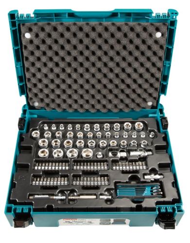 MAKITA Satz Schlüssel, Muttern, Bits, 120-tlg., Makpac E-08713