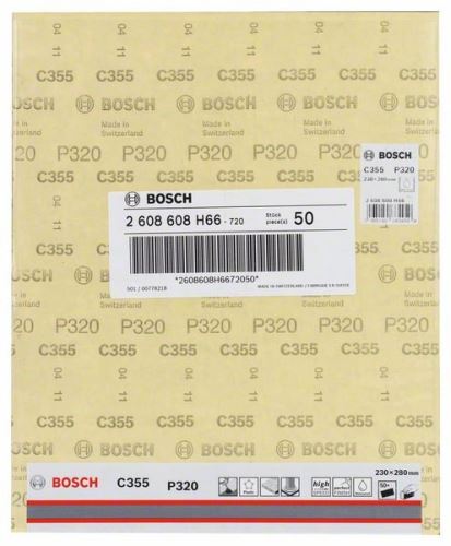 BOSCH Schleifpapier C355 230 x 280 mm, 320 2608608H66