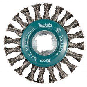 MAKITA Tellerbürste Stahldrahtgeflecht Drahtdurchmesser 0,5 mm X-LOCK 115 mm D-73405