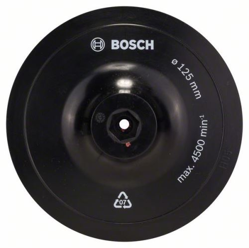 BOSCH Befestigungsplatte mit Klettverschluss 125 mm, 8 mm 1609200154