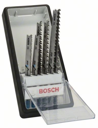 BOSCH 6-teiliger Satz Sägeblätter Robust Line Progressor, mit Schaft TT 123 X (2x); T 234 X (2x); T 345 XF (2x) 2607010531