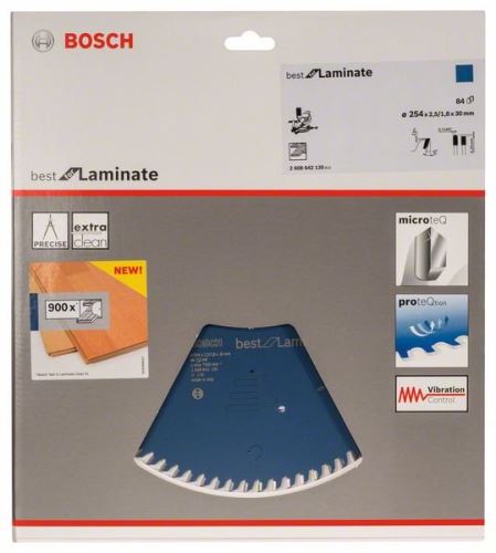 BOSCH Kreissägeblatt Best for Laminate 254 x 30 x 2,5 mm, 84 2608642135