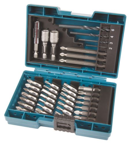 MAKITA Bit- und Bohrer-Set 36-teilig im Kunststoffkoffer B-54106