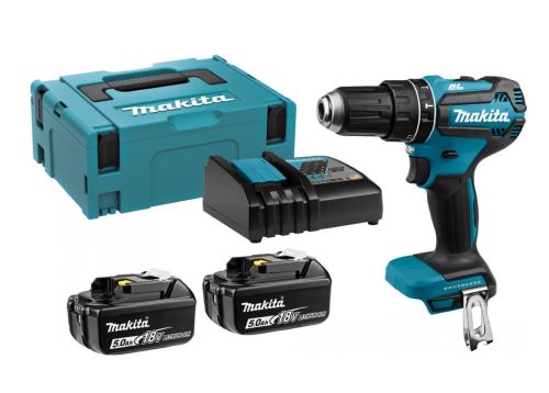 Makita Aku Akku-Schlagschrauber Li-ion LXT 18V/5,0 Ah, Makpac DHP485RTJ