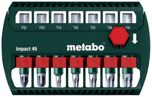 METABO Bitsatz 49 mm (7-teilig) für Schlagschrauber 628850000