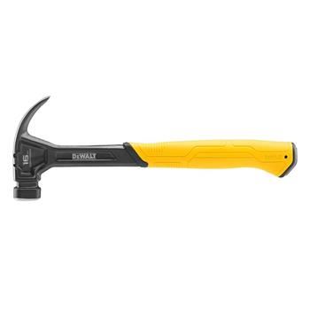 DeWALT Stahlhammer 454 g, gebogene Hammernase, glatter Kopf DWHT51002-0