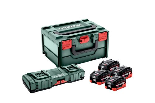 METABO Basisset (Ladegerät + Akkus) 18V / 4x LiHD 10 Ah + ASC 145 DUO + Koffer 685143000